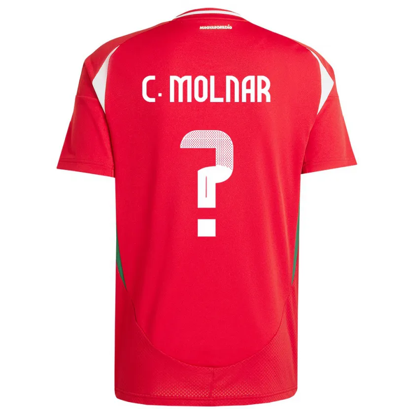 Danxen Donna Maglia Ungheria Csaba Molnár #0 Rosso Kit Gara Home 24-26 Maglietta