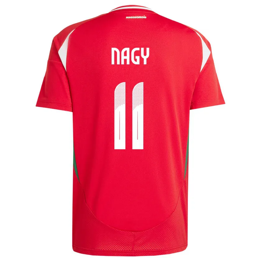 Danxen Donna Maglia Ungheria Virág Nagy #11 Rosso Kit Gara Home 24-26 Maglietta