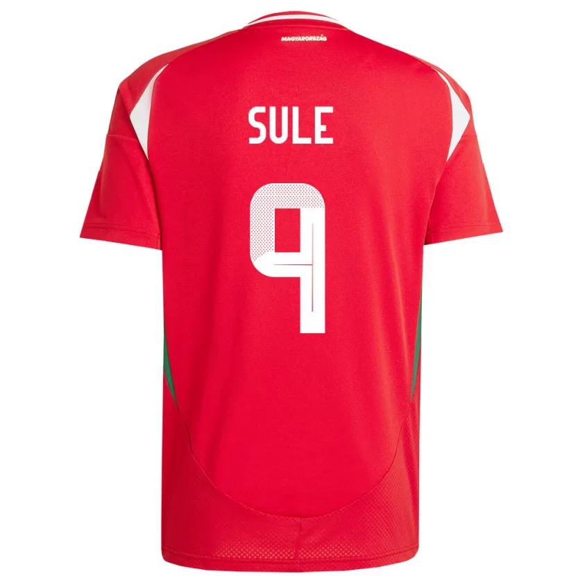 Danxen Donna Maglia Ungheria Dóra Süle #9 Rosso Kit Gara Home 24-26 Maglietta
