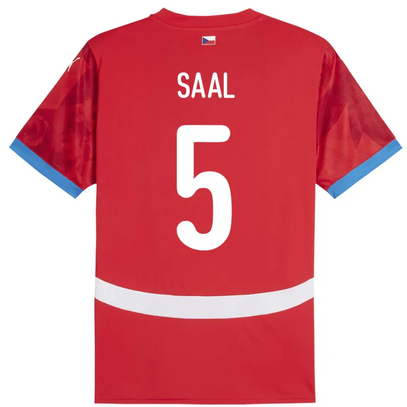Danxen Donna Maglia Cechia Lukas Saal #5 Rosso Kit Gara Home 24-26 Maglietta