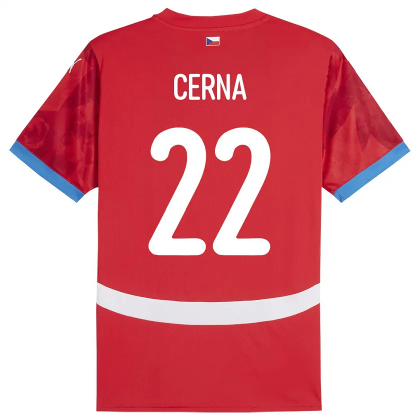 Danxen Donna Maglia Cechia Franny Černá #22 Rosso Kit Gara Home 24-26 Maglietta