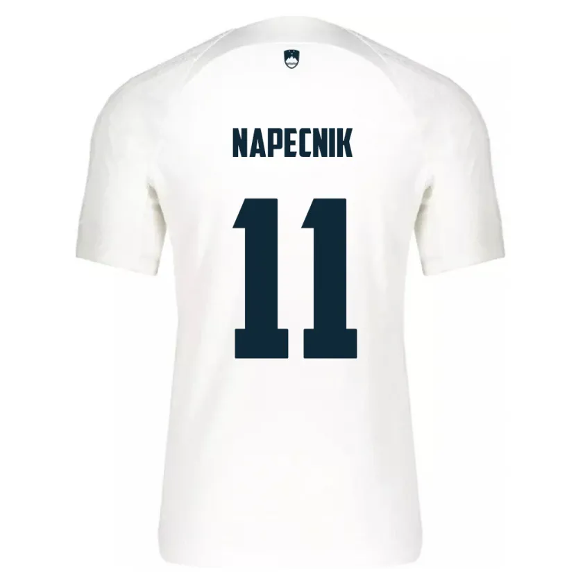 Danxen Donna Maglia Slovenia Gal Napecnik #11 Bianco Kit Gara Home 24-26 Maglietta