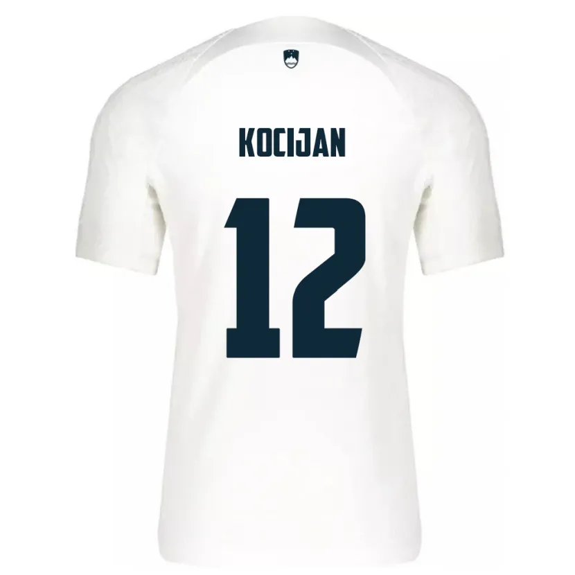 Danxen Donna Maglia Slovenia Iva Kocijan #12 Bianco Kit Gara Home 24-26 Maglietta