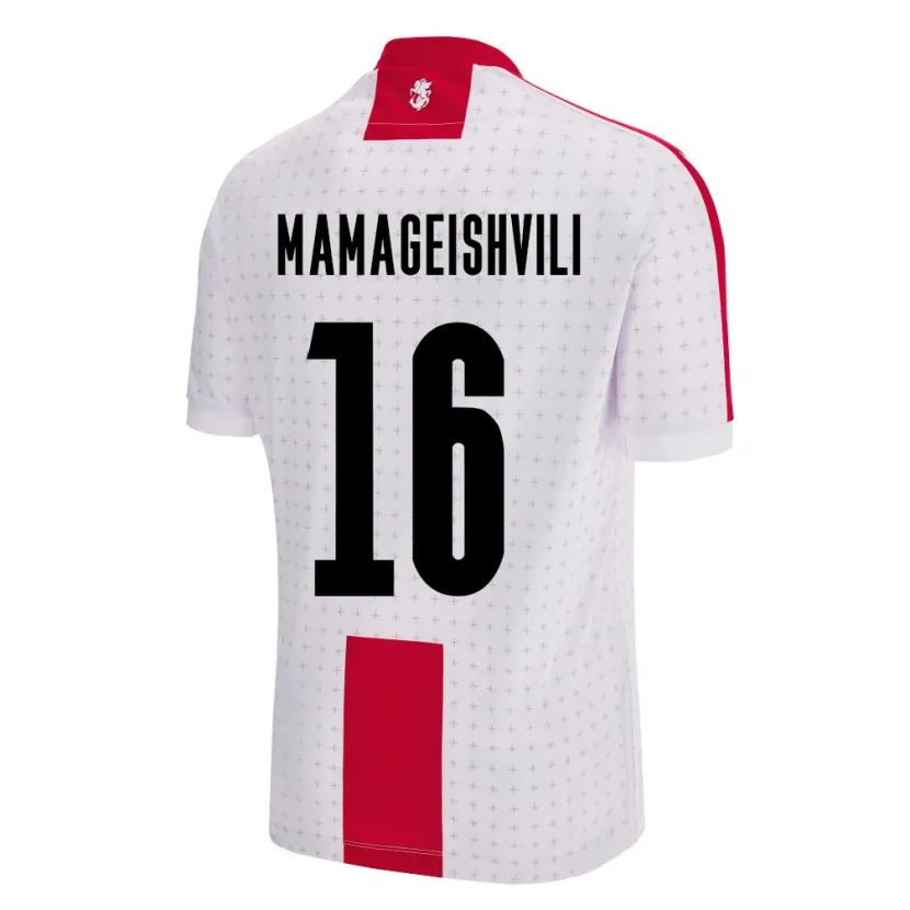 Danxen Donna Maglia Georgia Gizo Mamageishvili #16 Bianco Kit Gara Home 24-26 Maglietta