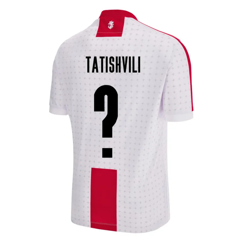 Danxen Donna Maglia Georgia Sandro Tatishvili #0 Bianco Kit Gara Home 24-26 Maglietta