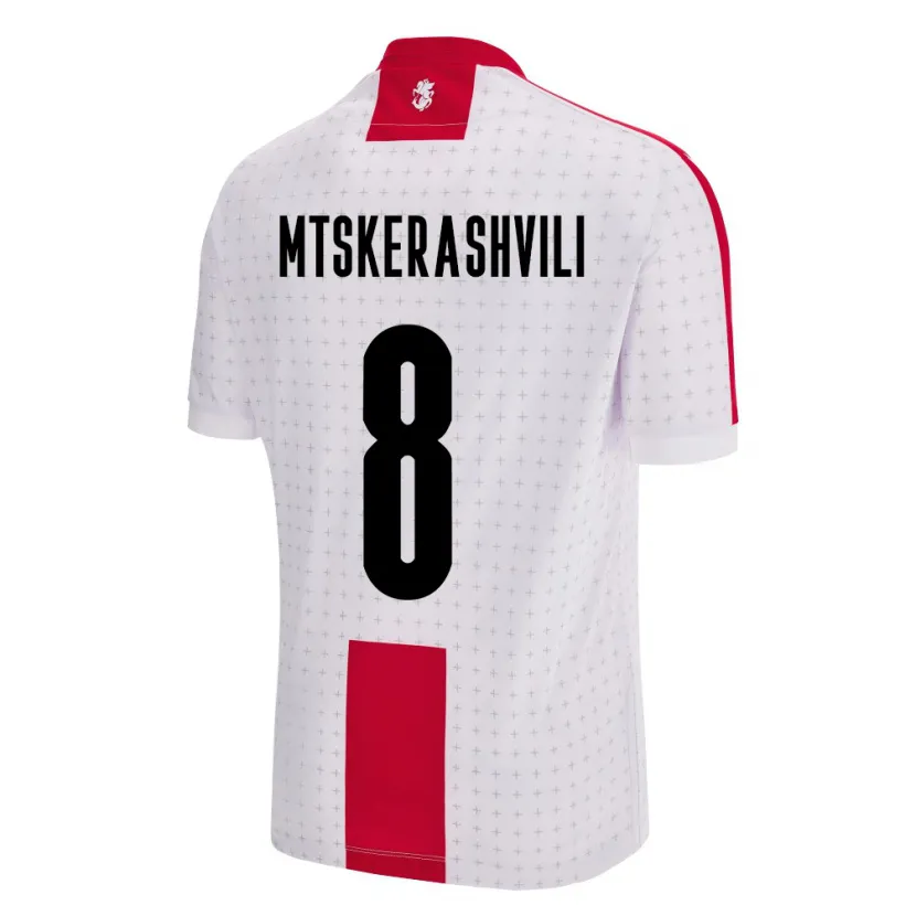 Danxen Donna Maglia Georgia Lizi Mtskerashvili #8 Bianco Kit Gara Home 24-26 Maglietta