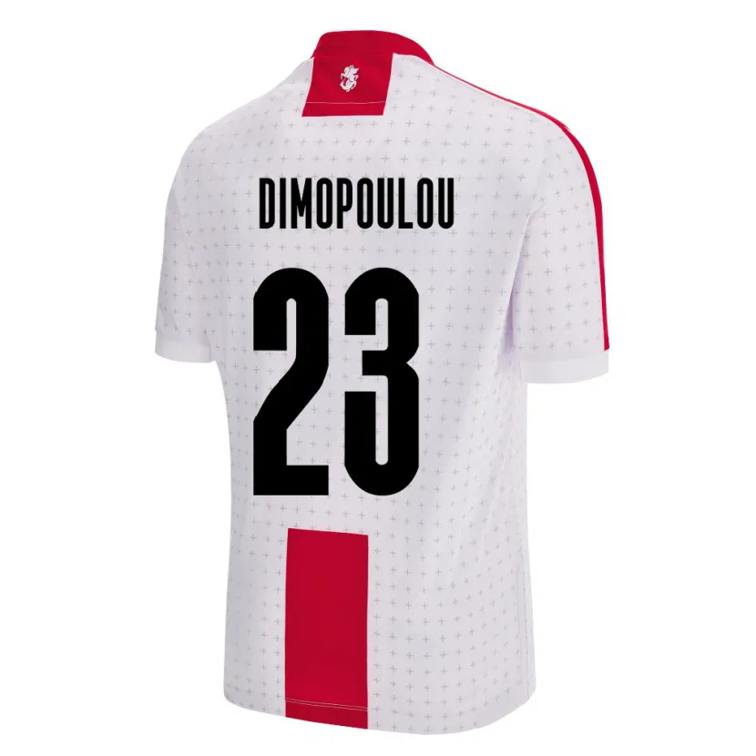 Danxen Donna Maglia Georgia Salomi Dimopoulou #23 Bianco Kit Gara Home 24-26 Maglietta