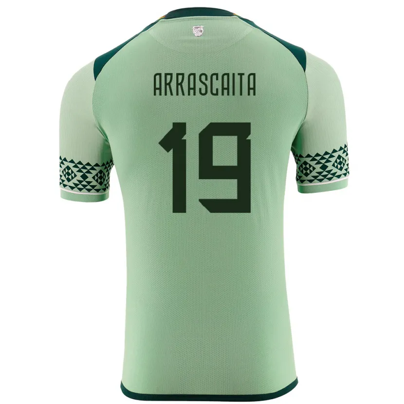 Danxen Donna Maglia Bolivia Jaime Arrascaita #19 Verde Chiaro Kit Gara Home 24-26 Maglietta