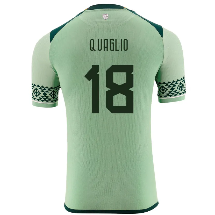 Danxen Donna Maglia Bolivia Fabricio Quaglio #18 Verde Chiaro Kit Gara Home 24-26 Maglietta