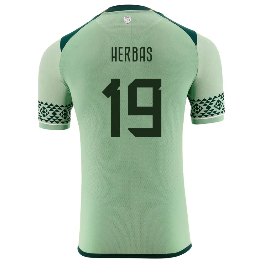 Danxen Donna Maglia Bolivia Alan Herbas #19 Verde Chiaro Kit Gara Home 24-26 Maglietta
