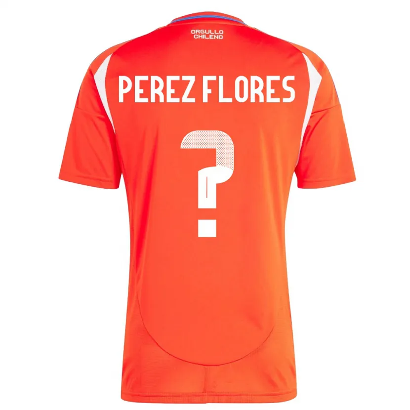 Danxen Donna Maglia Cile Benjamín Pérez Flores #0 Rosso Kit Gara Home 24-26 Maglietta