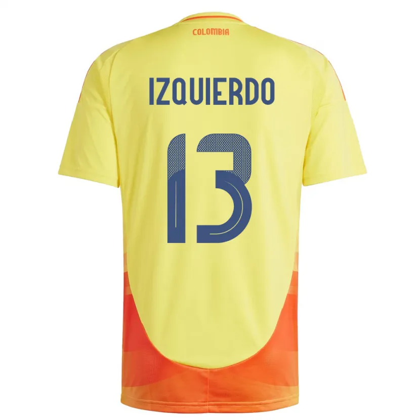 Danxen Donna Maglia Colombia Ilana Izquierdo #13 Giallo Kit Gara Home 24-26 Maglietta