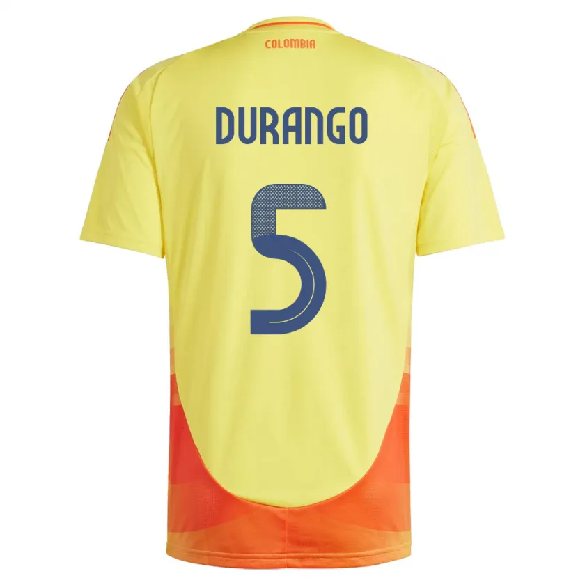 Danxen Donna Maglia Colombia Lorena Durango #5 Giallo Kit Gara Home 24-26 Maglietta