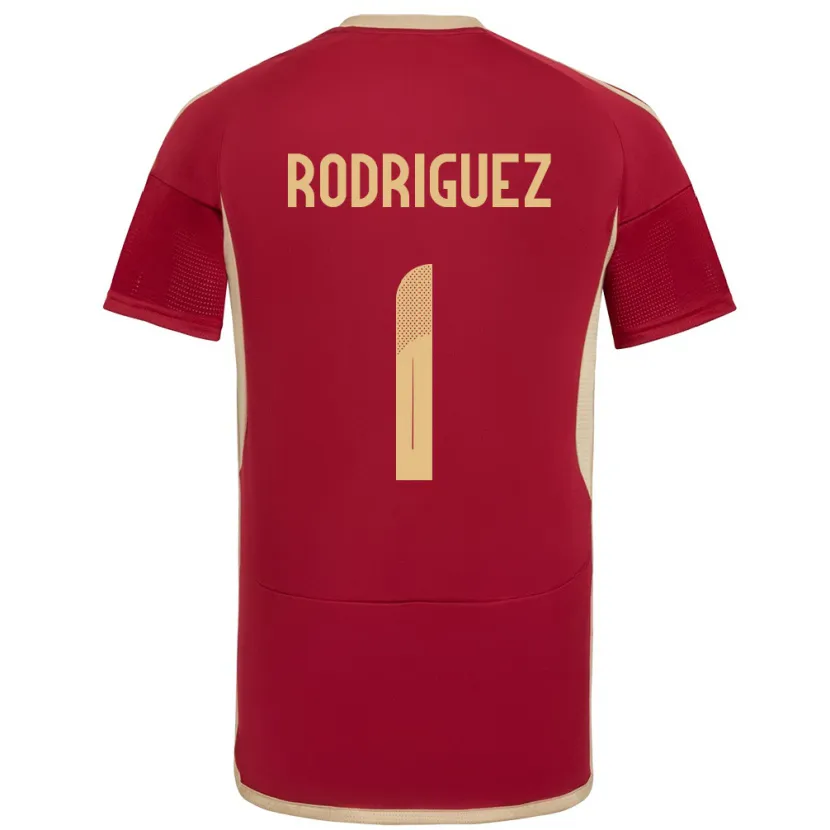 Danxen Donna Maglia Venezuela Samuel Rodriguez #1 Borgogna Kit Gara Home 24-26 Maglietta