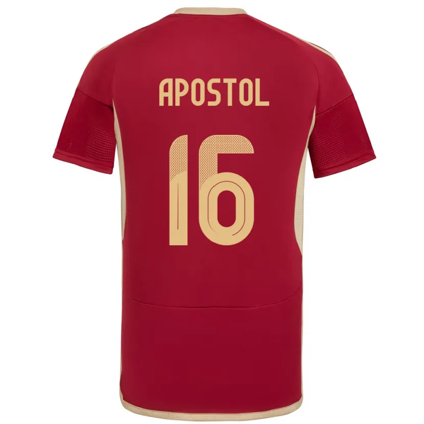 Danxen Donna Maglia Venezuela Floriangel Apóstol #16 Borgogna Kit Gara Home 24-26 Maglietta