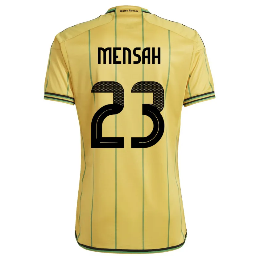 Danxen Donna Maglia Giamaica Serena Mensah #23 Giallo Kit Gara Home 24-26 Maglietta