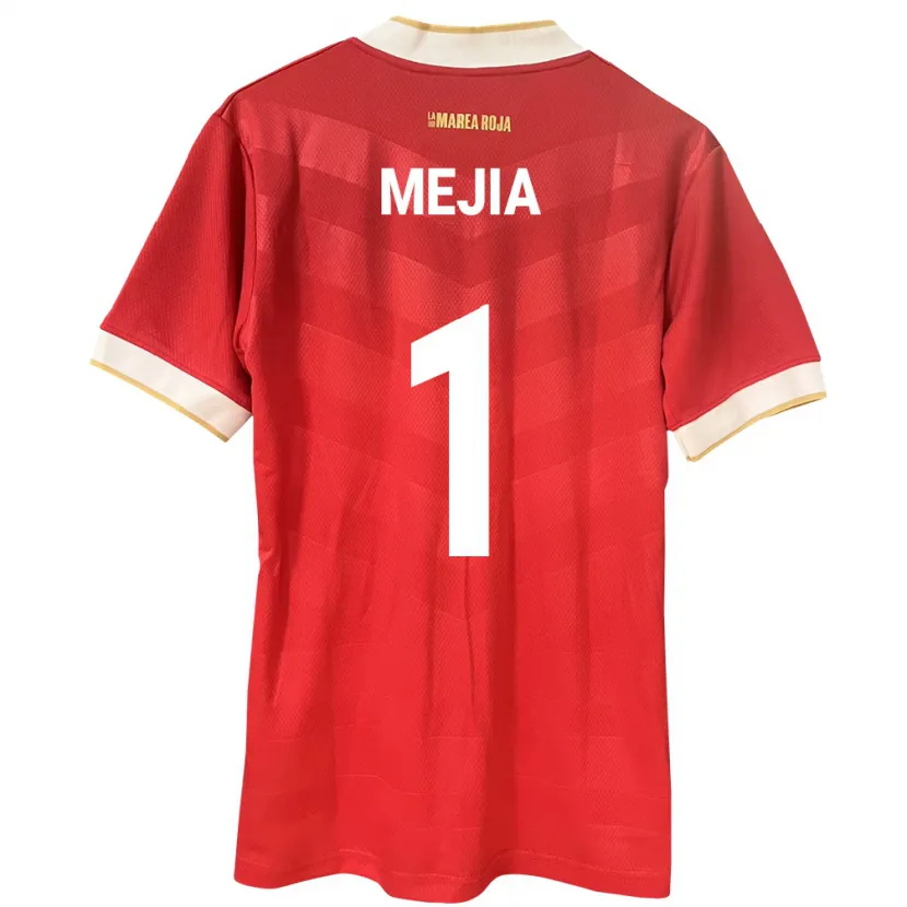 Danxen Donna Maglia Panamá Luis Mejía #1 Rosso Kit Gara Home 24-26 Maglietta