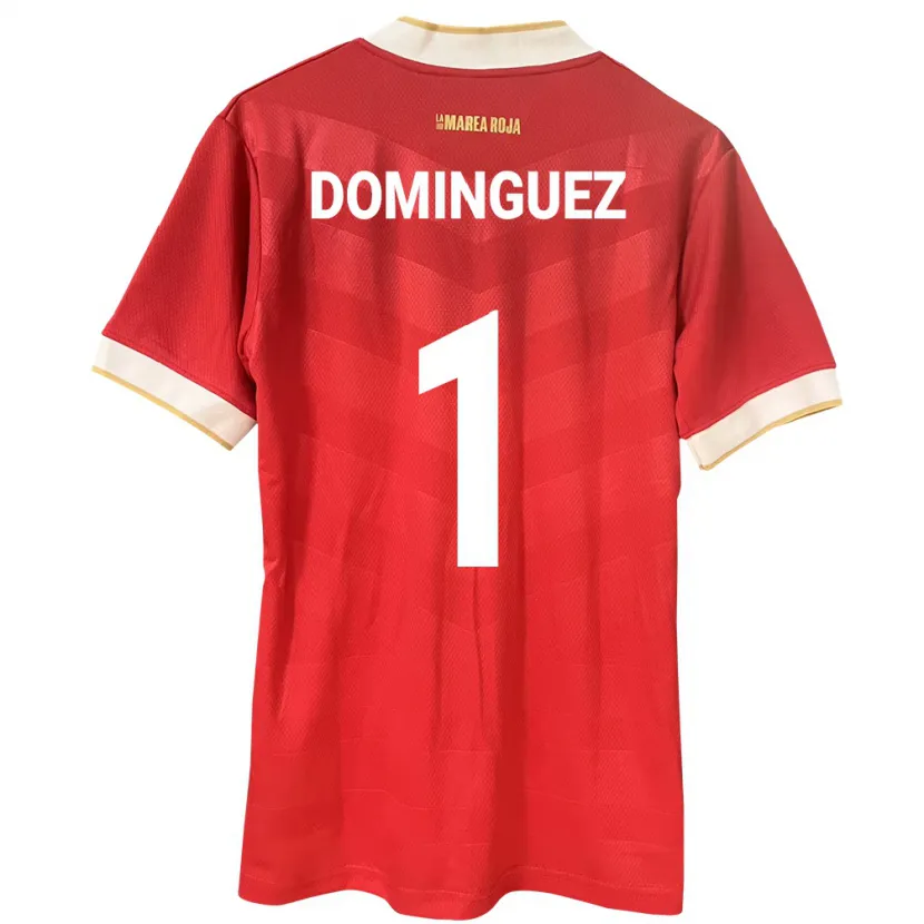 Danxen Donna Maglia Panamá Valeska Domínguez #1 Rosso Kit Gara Home 24-26 Maglietta