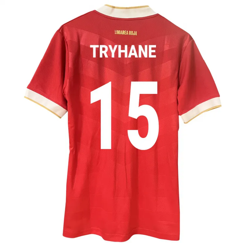 Danxen Donna Maglia Panamá Izaura Tryhane #15 Rosso Kit Gara Home 24-26 Maglietta