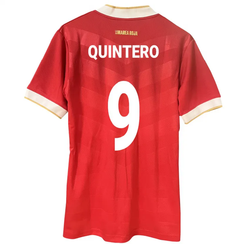Danxen Donna Maglia Panamá Ana Quintero #9 Rosso Kit Gara Home 24-26 Maglietta