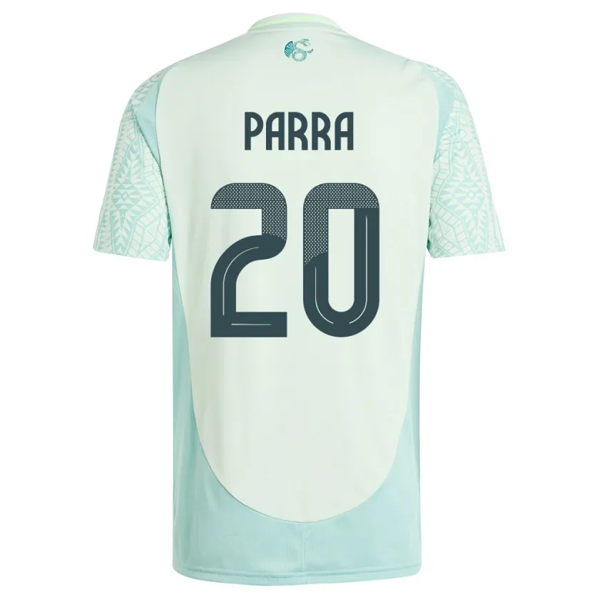 Danxen Donna Maglia Messico Rodrigo Parra #20 Lino Verde Kit Gara Away 24-26 Maglietta