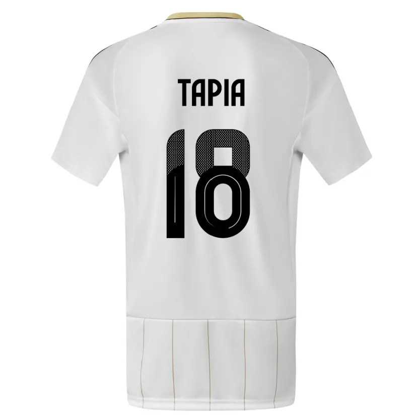Danxen Donna Maglia Costa Rica Priscilla Tapia #18 Bianco Kit Gara Away 24-26 Maglietta