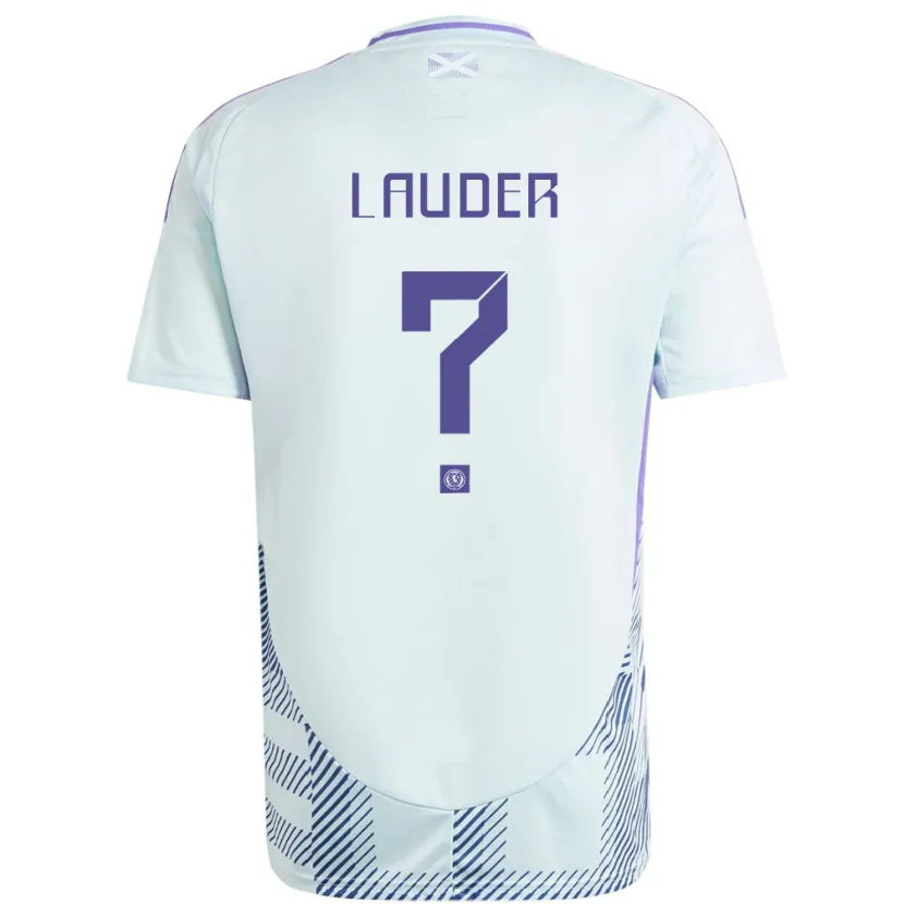 Danxen Donna Maglia Scotland Hayley Lauder #0 Blu Menta Chiaro Kit Gara Away 24-26 Maglietta