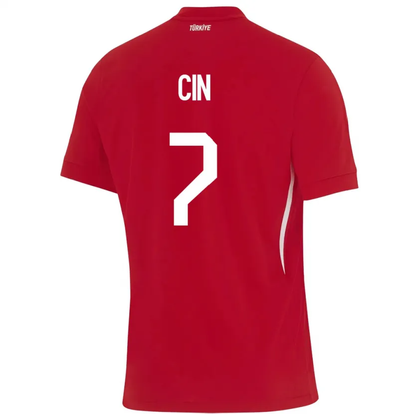 Danxen Donna Maglia Turchia Miray Cin #7 Rosso Kit Gara Away 24-26 Maglietta