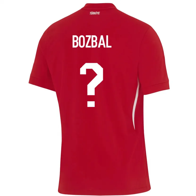 Danxen Donna Maglia Turchia Birsen Bozbal #0 Rosso Kit Gara Away 24-26 Maglietta