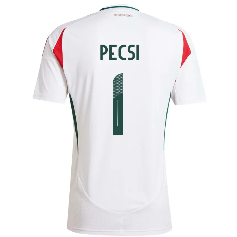 Danxen Donna Maglia Ungheria Ármin Pécsi #1 Bianco Kit Gara Away 24-26 Maglietta
