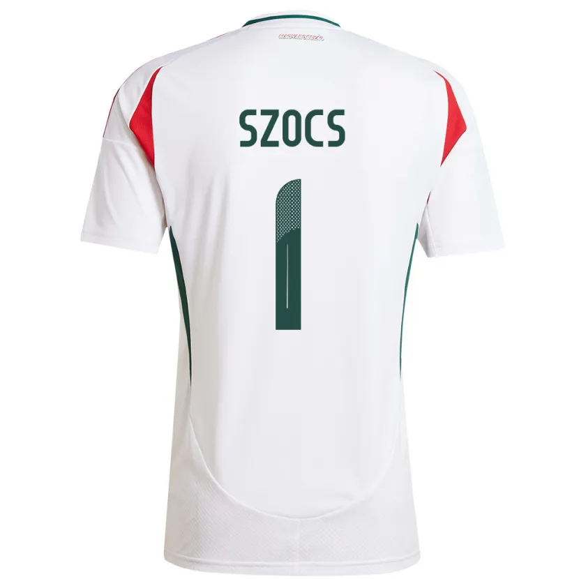 Danxen Donna Maglia Ungheria Réka Szőcs #1 Bianco Kit Gara Away 24-26 Maglietta