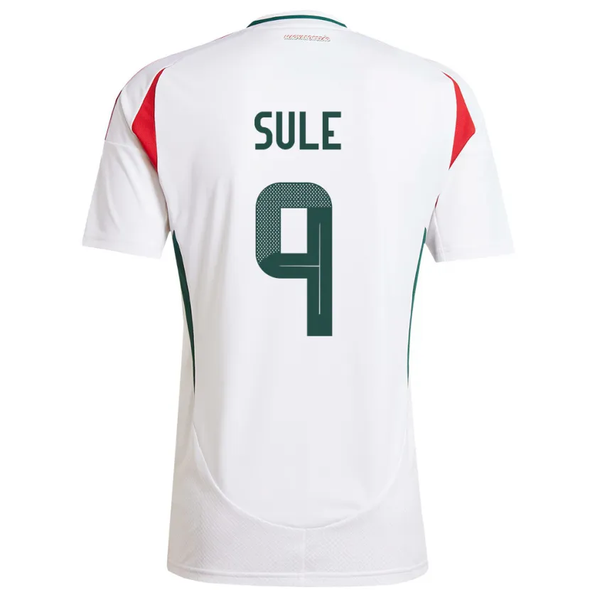 Danxen Donna Maglia Ungheria Dóra Süle #9 Bianco Kit Gara Away 24-26 Maglietta