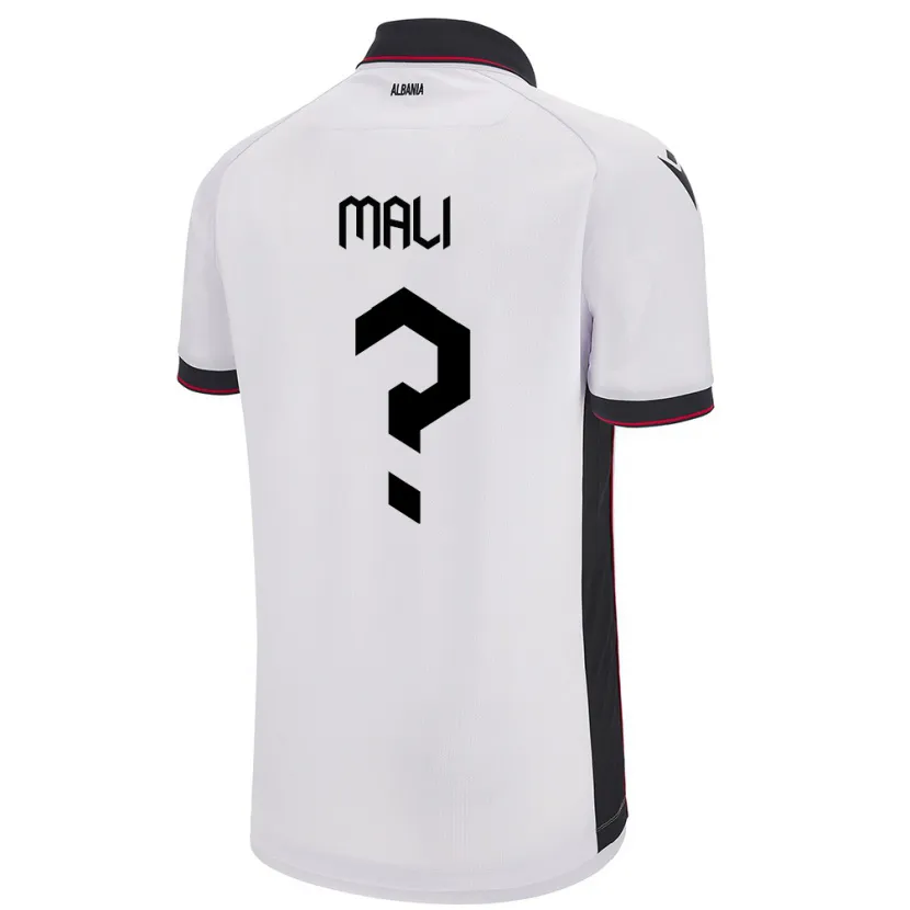Danxen Donna Maglia Albania Frensi Mali #0 Bianco Kit Gara Away 24-26 Maglietta