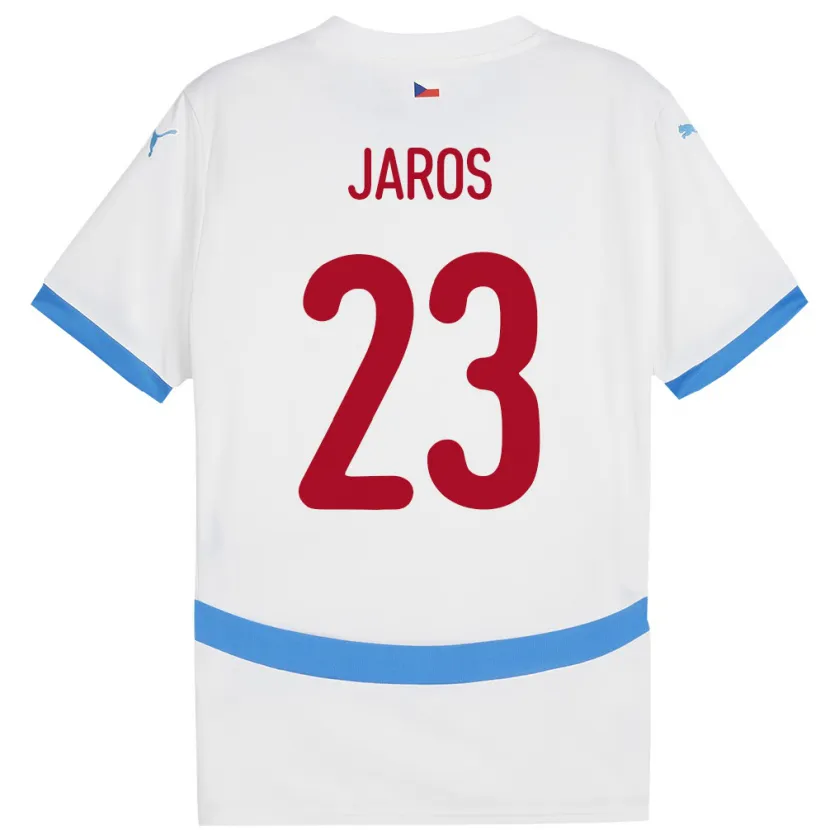 Danxen Donna Maglia Cechia Vitezslav Jaros #23 Bianco Kit Gara Away 24-26 Maglietta