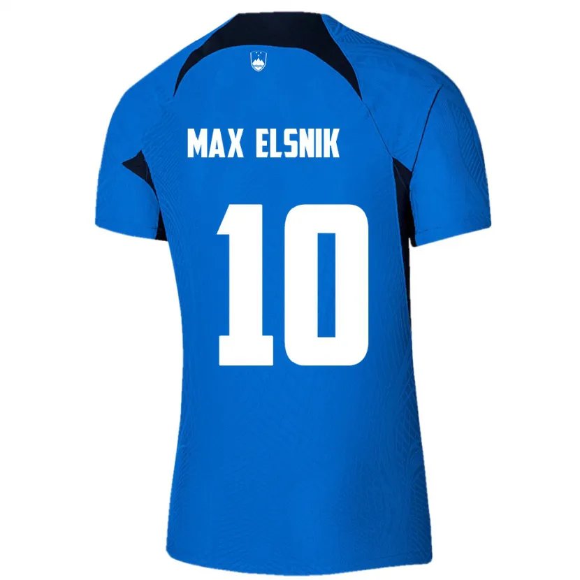 Danxen Donna Maglia Slovenia Timi Max Elsnik #10 Blu Kit Gara Away 24-26 Maglietta