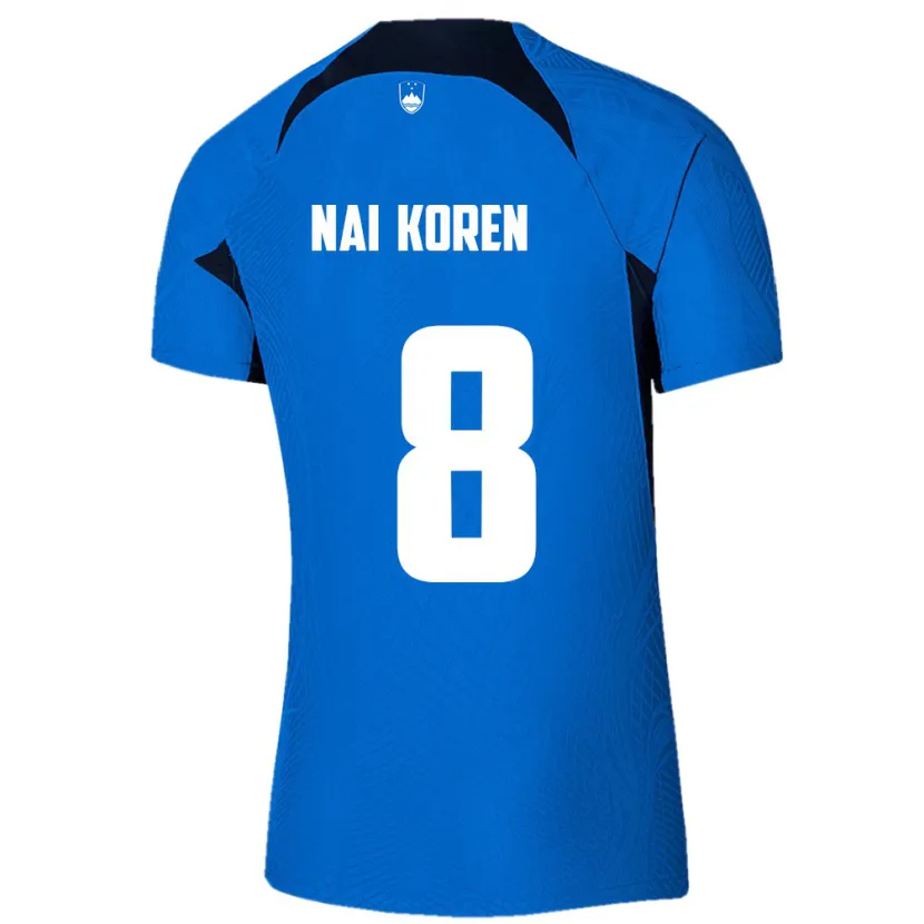 Danxen Donna Maglia Slovenia Tian Nai Koren #8 Blu Kit Gara Away 24-26 Maglietta