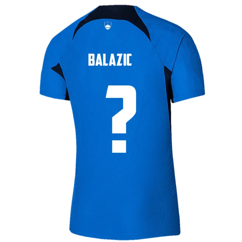 Danxen Donna Maglia Slovenia Jan Balazic #0 Blu Kit Gara Away 24-26 Maglietta