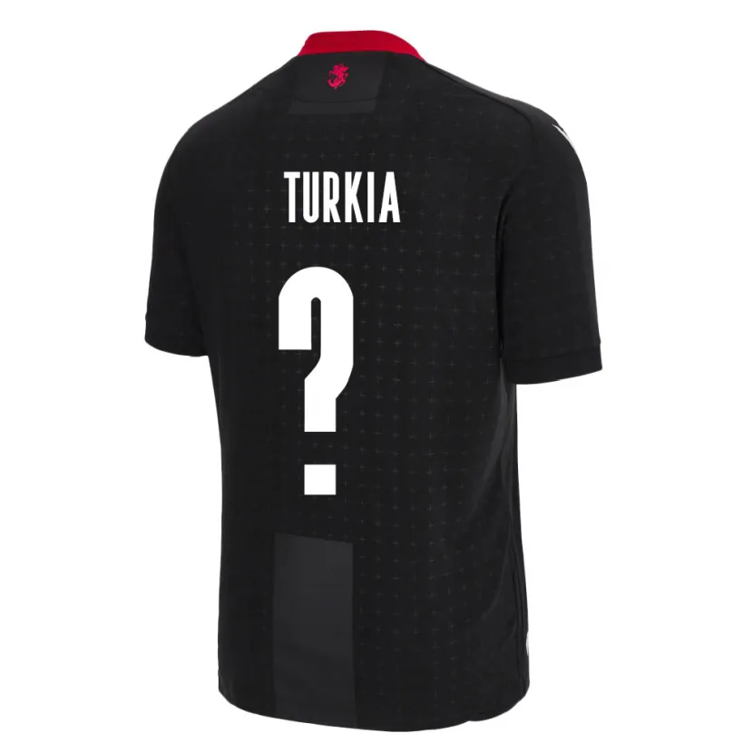 Danxen Donna Maglia Georgia Aleksandre Turkia #0 Nero Kit Gara Away 24-26 Maglietta