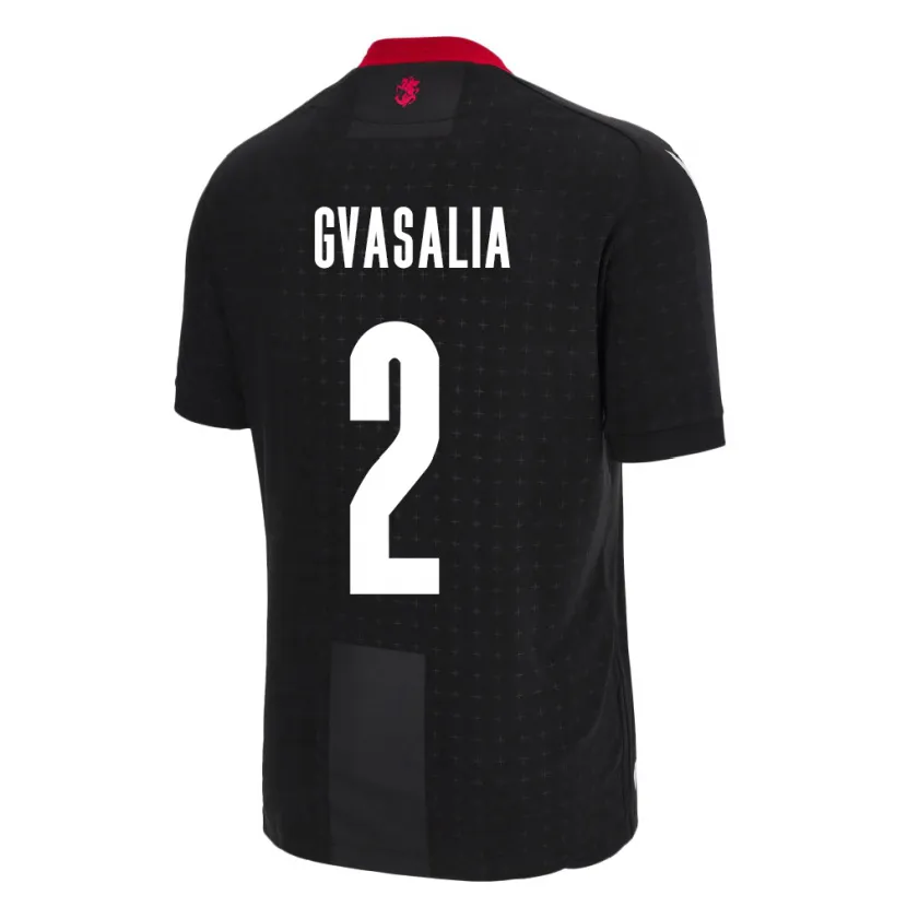 Danxen Donna Maglia Georgia Giorgi Gvasalia #2 Nero Kit Gara Away 24-26 Maglietta