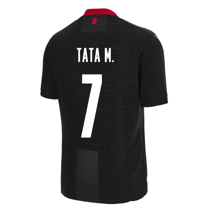 Danxen Donna Maglia Georgia Tata Matveeva #7 Nero Kit Gara Away 24-26 Maglietta