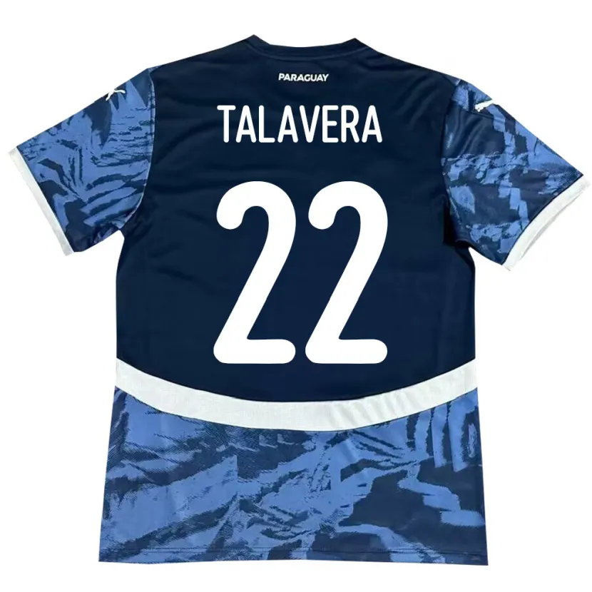 Danxen Donna Maglia Paraguay Javier Talavera #22 Blu Kit Gara Away 24-26 Maglietta