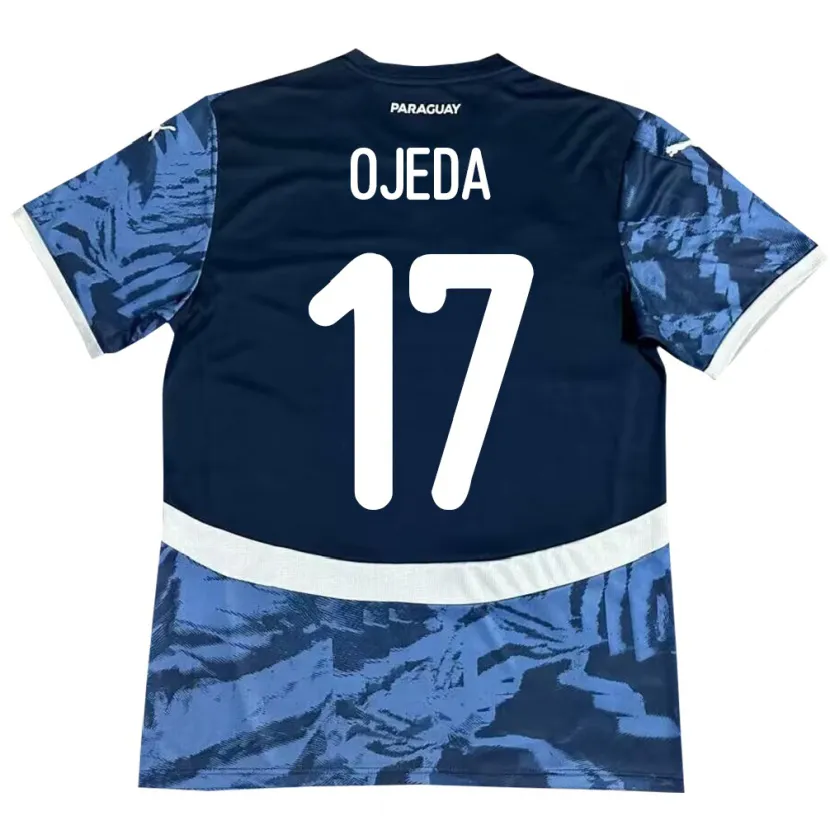 Danxen Donna Maglia Paraguay Deisy Ojeda #17 Blu Kit Gara Away 24-26 Maglietta