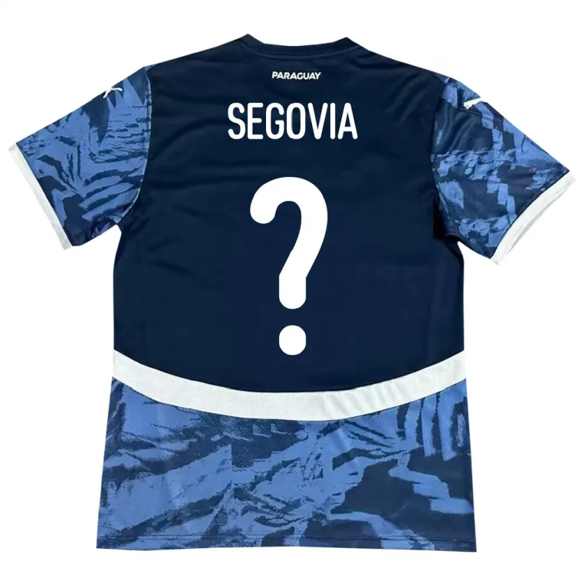 Danxen Donna Maglia Paraguay María Segovia #0 Blu Kit Gara Away 24-26 Maglietta