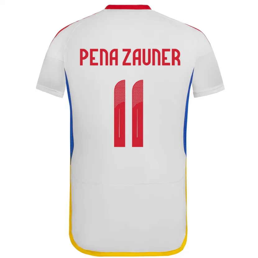 Danxen Donna Maglia Venezuela Enrique Peña Zauner #11 Bianco Kit Gara Away 24-26 Maglietta