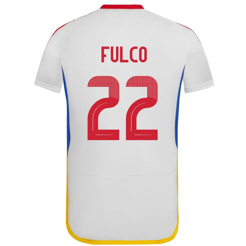 Danxen Donna Maglia Venezuela Pedro Fulco #22 Bianco Kit Gara Away 24-26 Maglietta
