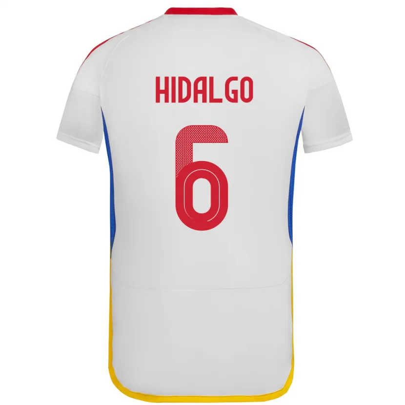 Danxen Donna Maglia Venezuela Rai Hidalgo #6 Bianco Kit Gara Away 24-26 Maglietta