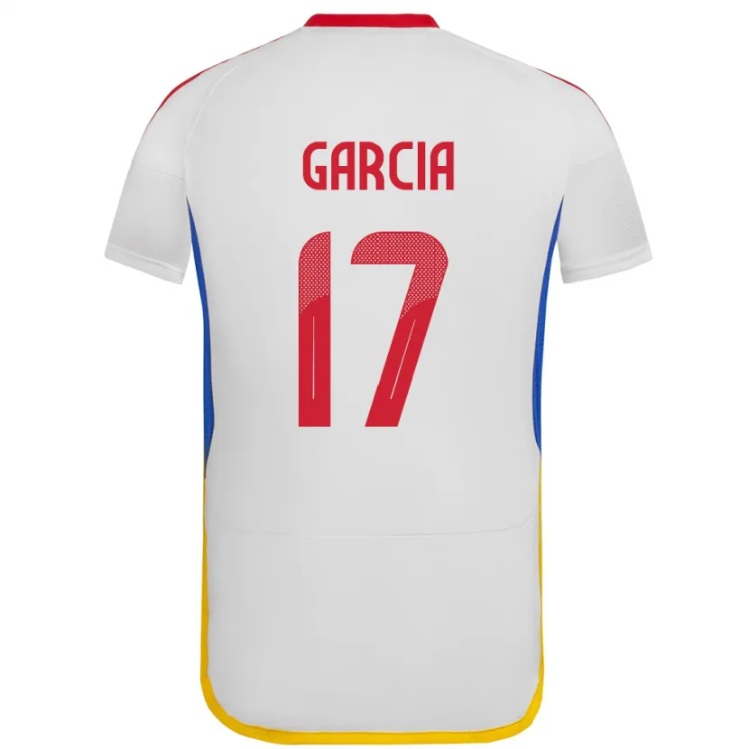 Danxen Donna Maglia Venezuela Gabriela García #17 Bianco Kit Gara Away 24-26 Maglietta