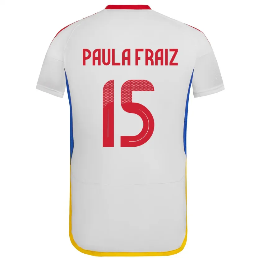 Danxen Donna Maglia Venezuela Ana Paula Fraiz #15 Bianco Kit Gara Away 24-26 Maglietta