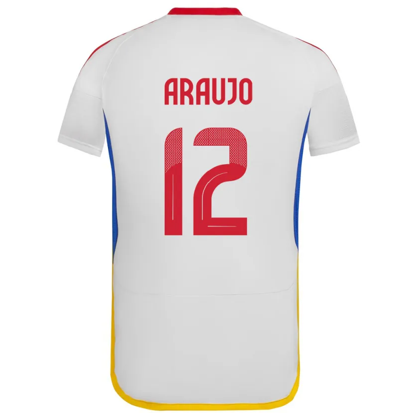 Danxen Donna Maglia Venezuela Sabrina Araujo #12 Bianco Kit Gara Away 24-26 Maglietta
