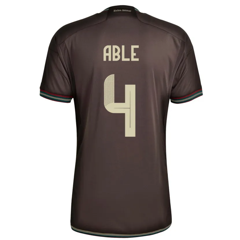 Danxen Donna Maglia Giamaica Nevillegail Able #4 Marrone Notte Kit Gara Away 24-26 Maglietta